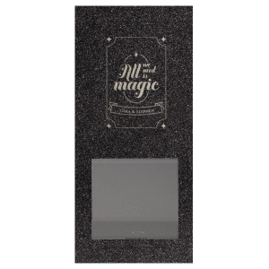 Our beautiful custom Glitter NEW Black Large Sparkler Sleeve with Shiny Sterling Silver Foil has a Magic Card graphic and is good for use in Wedding themed parties and will give your party the personalized touch every host desires.