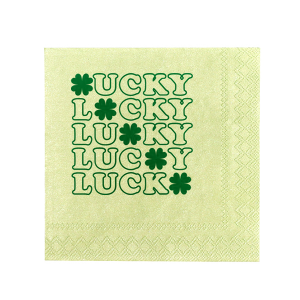This is an essential item for any dining experience! Adding these themed St. Patrick's Day napkins to your party can help create a fun, festive and Lucky atmosphere.  Decorate your home and let the guests enjoy! 