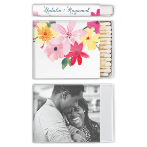 Bright + Floral Photo/Full Color Matchbox