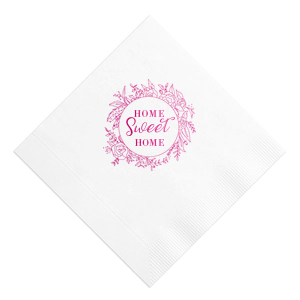ForYourParty's elegant White Cocktail Napkin with Shiny Fuchsia Foil has a Peony Circle Frame graphic and is good for use in Floral, Frames, Wedding themed parties and can't be beat. Showcase your style in every detail of your party's theme!