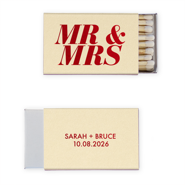 Bold Mr. & Mrs. Matches