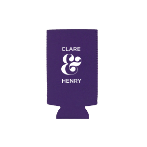 Dynamic Duo! Celebrate the perfect partnership with the Ampersand Can Cooler. Featuring a bold, swirling ampersand, this design beautifully unites one name above and the other below. No doubt about it—this couple is a perfect equation!