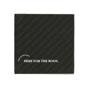 Add some personal flair to your fright night festivities with these personalized napkins! Featuring a playful ghost graphic and your family name, these napkins are a ghoulishly great way to make your guests feel right at home.