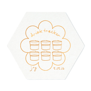 Kitschy Cocktail Hour Drink Tracker Coaster