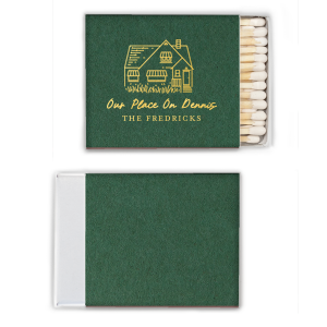 Illustrated House Matches are the perfect way to add a unique touch to your home decor. With their one-of-a-kind design, these matches are sure to become a conversation piece at your next gathering.

Looking to have a sketch made of a specific home?  Email us a picture of the house at customerservice@foryourparty.com and we will reply with a quote for our design services