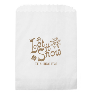 Showcase your holiday spirit this year with the let It Snow Bag. The versatile bag is stylish and functional, available in a wide selection of styles and colors to best suit your needs. Customize your design to add a unmistakable personal flare!