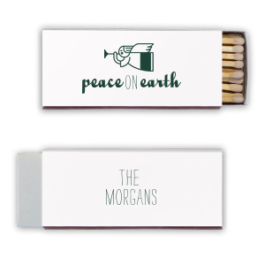 Our beautiful custom Natural Frost White Candle Matchbox with Matte Spruce Foil Color has a Angel 2 graphic and is good for use in Christian Symbols, Christmas themed parties and are a must-have for your next event—whatever the celebration!