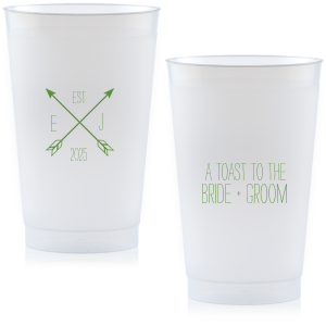 The ever-popular Matte Moss Green Ink 12 oz Frost Flex Cup with Matte Moss Green Ink Screen Print has a Cross Arrows 2 graphic and is good for use in Accents, Frames themed parties and can't be beat. Showcase your style in every detail of your party's theme!