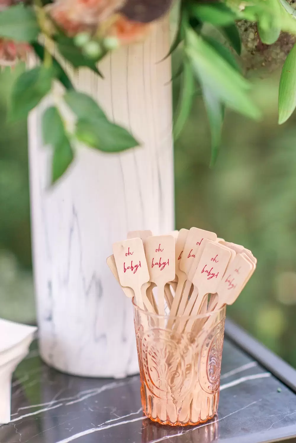 custom foil stamped drink stirrers