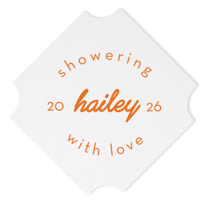 Embrace the essence of modern elegance with the Minimal Bridal Shower Coaster. The bride-to-be's name is gracefully scripted at the center, encircled by the tender sentiment "Showering with Love," with a space to add the celebration date. A chic and understated token of affection for her special day.