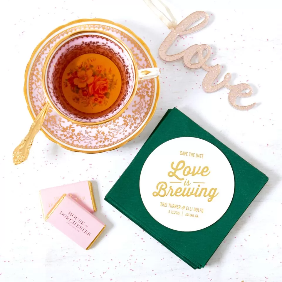 Custom Designed Love Themed Coaster