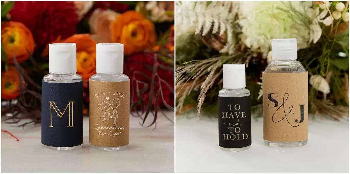 The favorite wedding hand sanitizer bottles