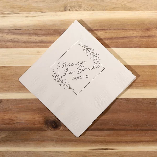 Paper Party Napkin with personalized text