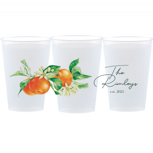 Orange Blossom Custom Photo Cup