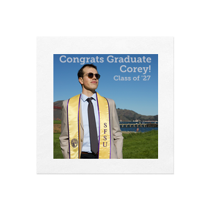 Celebrate your graduate's milestone with our "Congrats Graduate Class Of Custom Photo Napkin", featuring a personalized photo of your Favorite Graduate. Tailor it with your own congratulatory message, creating a unique memento of this special achievement. Perfect for graduation parties, it's an elegant way to honor your graduate's journey and success.
