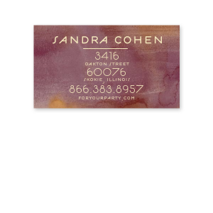 Full Address Business Card