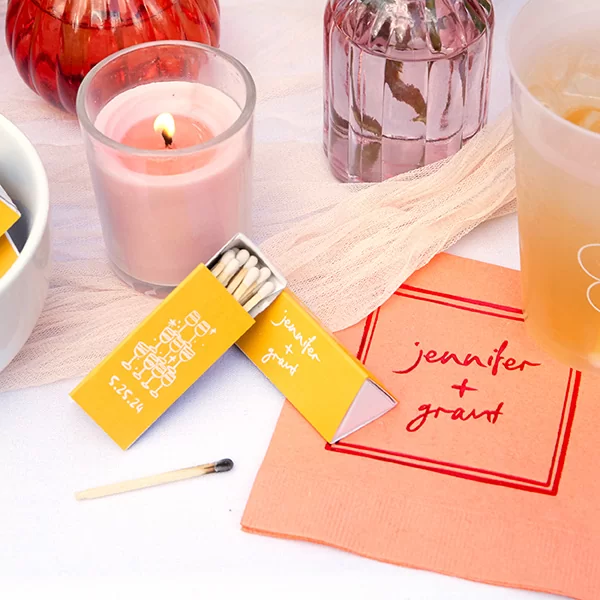 Kitchy Cocktail Hour Toasting Glasses Matches