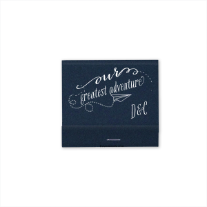 The ever-popular Stardream Navy Classic Matchbox with Matte White Foil has a Paper Airplane graphic and is good for use in Kid Birthday, Birthday themed parties and will look fabulous with your unique touch. Your guests will agree!