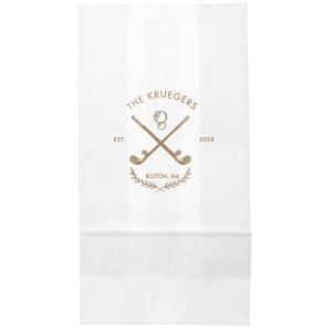 Send guests home from your summertime party with the Family Name Tennis Gift Bag from our Country Club collection. The sporty and sleek design gives off club house vibes, perfect for making your guests feel extra special. Customize the design with you own text and choice of color and styles to best match your unique tastes.