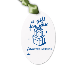 It's time to meet this amazing looking Gift Tag with Presents Script letters and your name on it. Add a final touch on your gift, surprise your loved ones like never before!