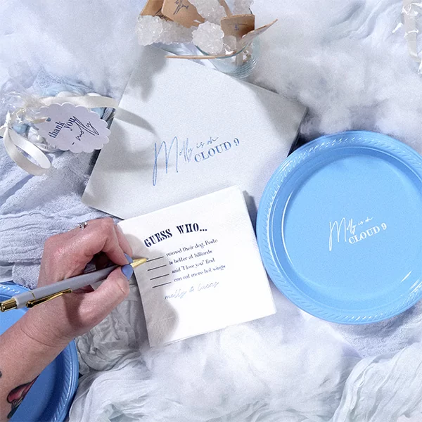 Guess Who Game Napkin 