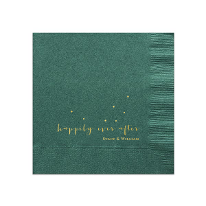 Our custom Tiffany Blue Cocktail Napkin with Shiny 18 Kt Gold Foil are a must-have for your next event—whatever the celebration!