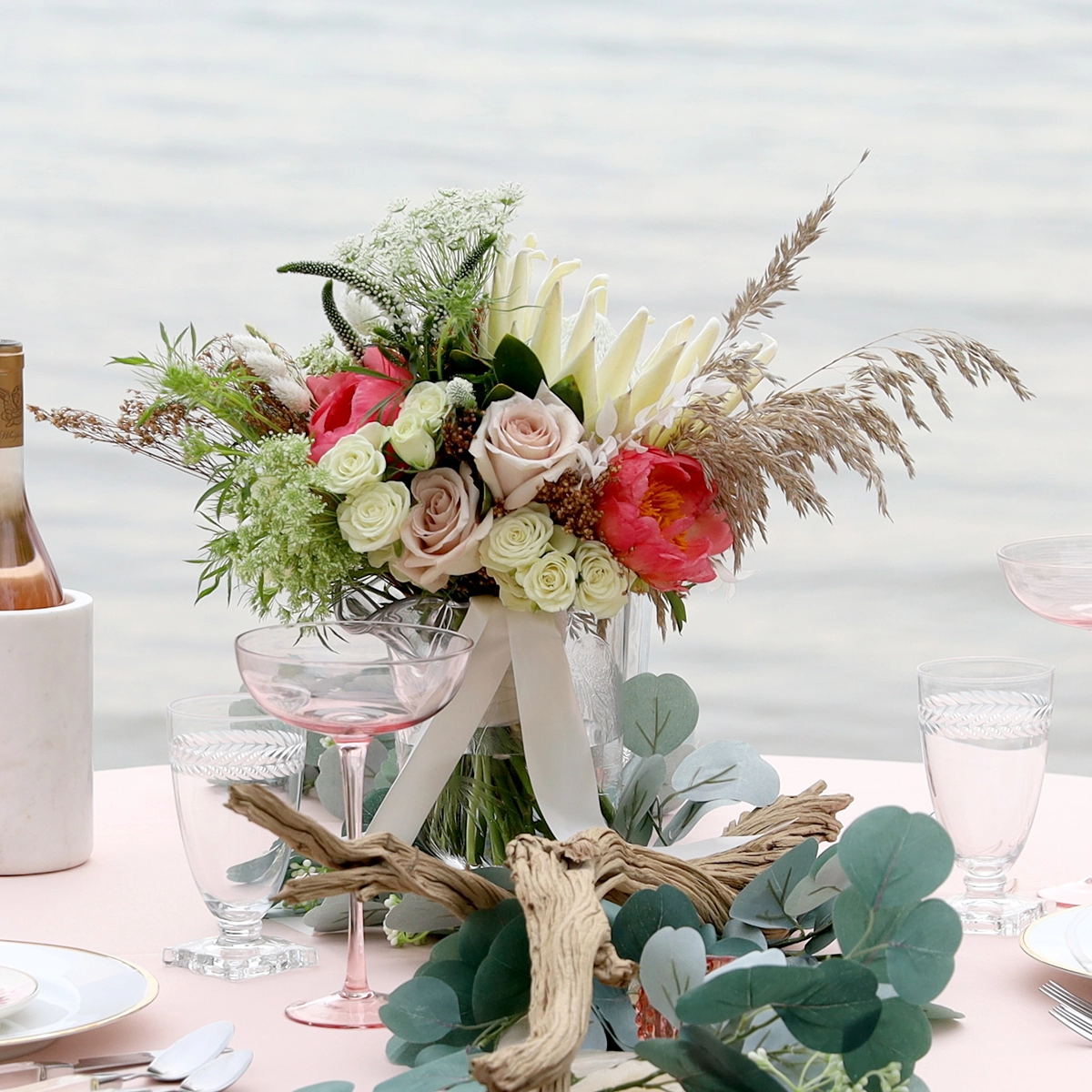curated sweetheart table design