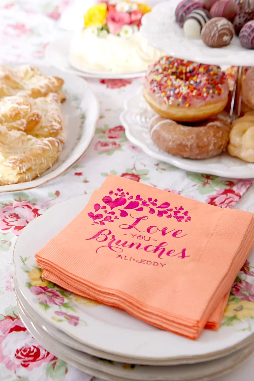 Personalize your wedding day with custom wedding cocktail napkins from For Your Party.