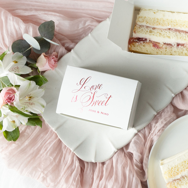 Love is sweet cake box