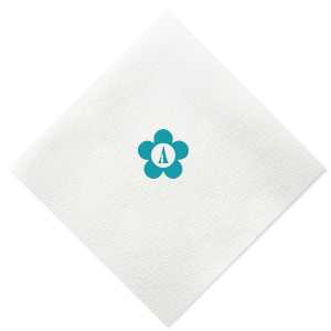 Boogie the night away with ForYourParty.com's 'Disco Night Floral Initial Napkin,' where '70s flair meets personalized charm. Each napkin is foil printed with a groovy retro flower, encasing a single initial, bringing a fun and bespoke twist to your disco-themed party or nostalgic event.