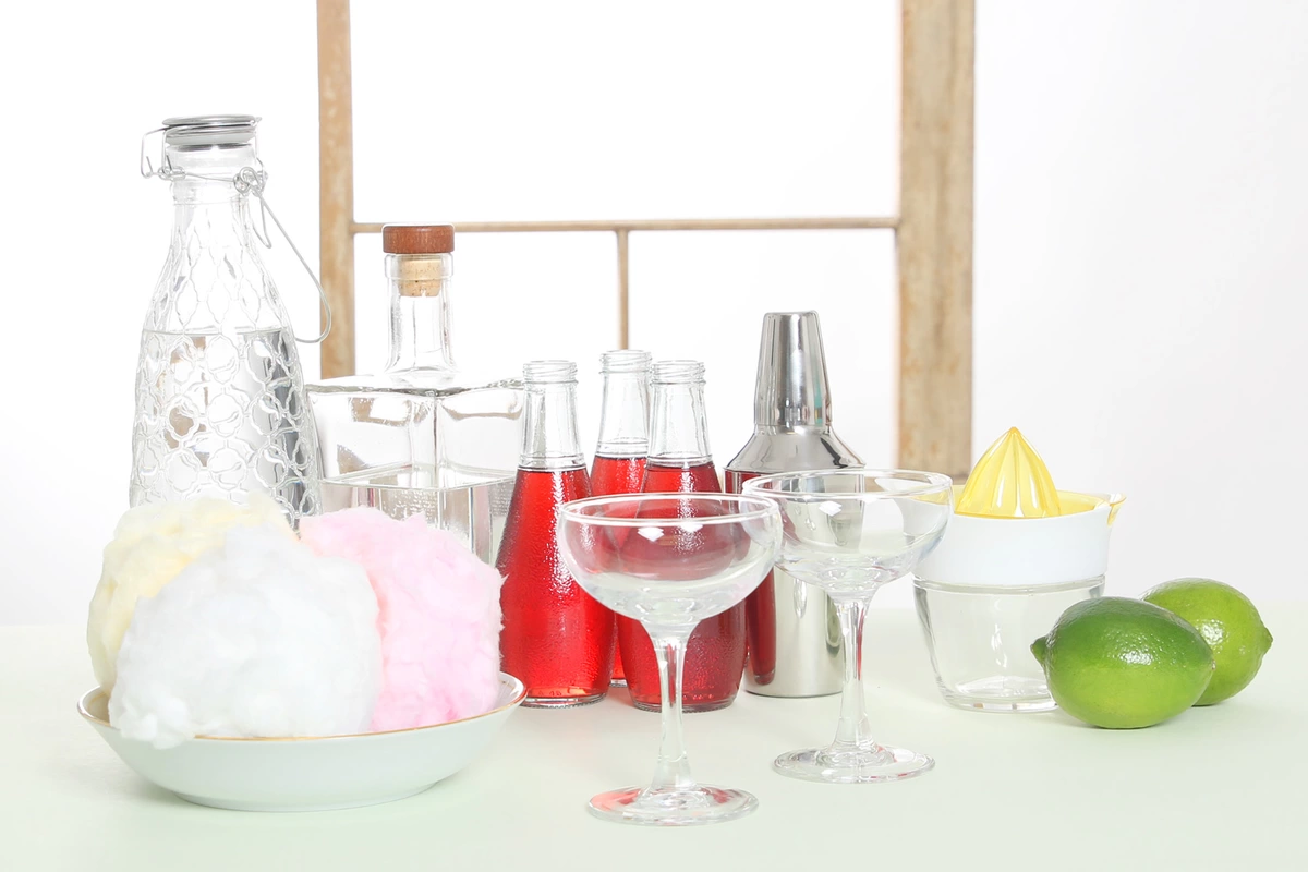 what you need to make a cotton candy cosmopolitan