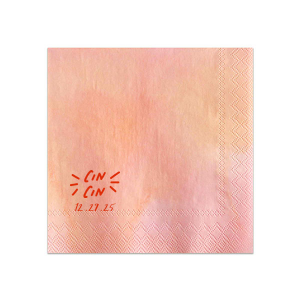 The Pasta Party Cin Cin Napkin adds a touch of Italian flair to your next event. Whether you're hosting a family gathering, festive get-together with friends or pasta party rehearsal dinner, this  napkin is a fun and memorable addition that pairs well with good food, great company, and plenty of toasting. 