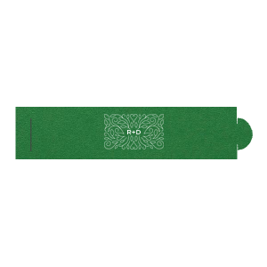 ForYourParty's elegant Poptone Dark Olive Napkin Ring with Matte White Foil has a Linear Floral Frame 3 graphic and is good for use in Frames, Wedding, Anniversary themed parties and can be customized to complement every last detail of your party.
