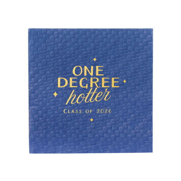 ForYourParty's chic Dark Navy Cocktail Napkin with Matte White Foil has a Sparkles 4 graphic and is good for use in Wedding themed parties and will look fabulous with your unique touch. Your guests will agree!