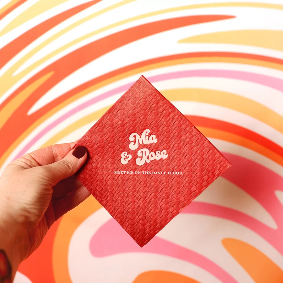 Woven Diamond Cocktail Napkin