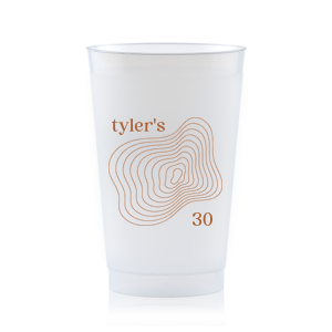 Minimal and chic, this birthday cup can be customized with your name and the age you are turning. 