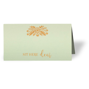 Sit Here Dear Place Card