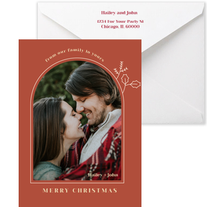 Personalize this custom Christmas Card with your family picture! You can choose a flat or card version to suit your aesthetic.