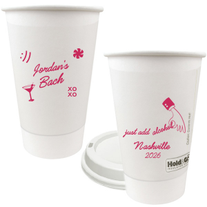 Add a splash of fun to the festivities with the Sassy Spirits Bachelorette Cup, personalized with the bride-to-be's name in script, and adorned with playful symbols like "XOXO," a martini glass, and a smiley face. The flip side's "Just add alcohol" mantra and hand line drawing, customizable with your party's location and date, promise a night of merriment and memories.