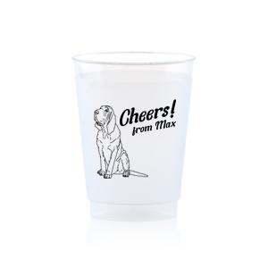 Cheers to 8oz or 10oz Frosted Unbreakable Plastic Cup 194 