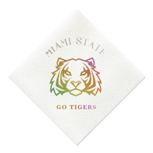 Elevate your Greek Week with our customizable napkins! Tailor them with your school name, slogan, or mascot in sleek designs. Ideal for rush events, sorority giveaways, and toga parties. Make every spill an opportunity to display school pride. A chic yet practical addition that transforms any gathering into a celebration of unity and spirit!