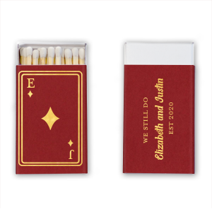 Diamonds Playing Card Anniversary Matchbook