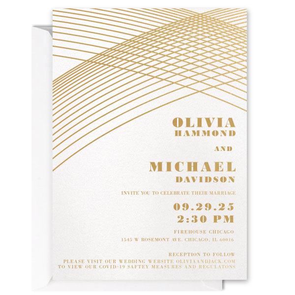 Golden Arches Wedding Invitation