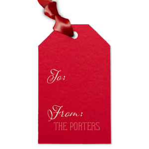 Custom Poptone Dark Olive Arch Gift Tag with Matte Ivory Foil will look fabulous with your unique touch. Your guests will agree!