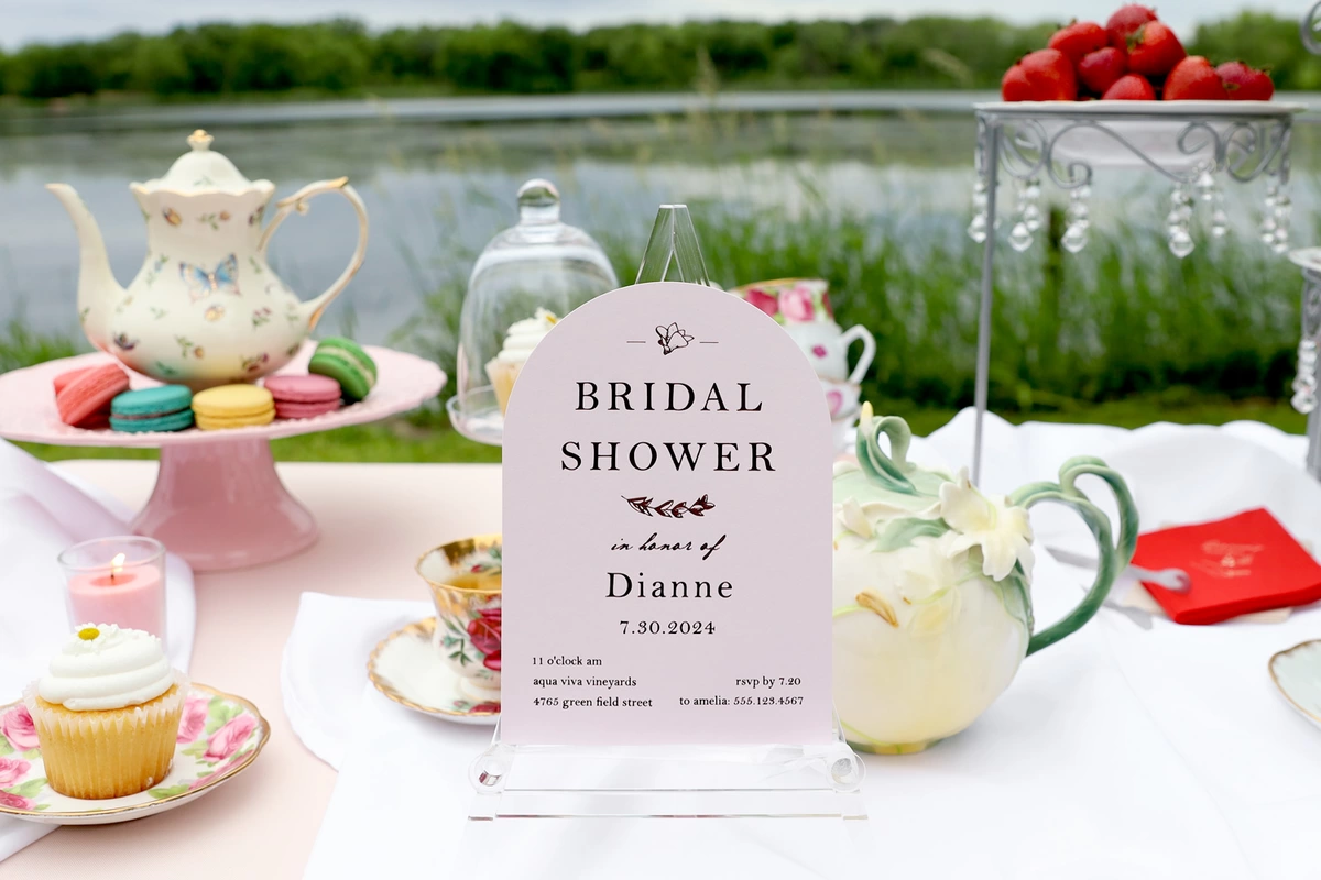 bridal shower custom invitations 