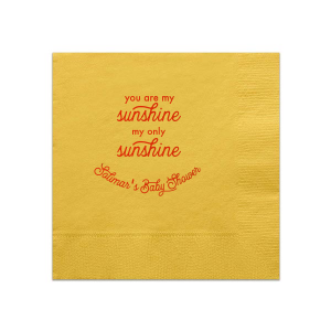 Our custom Sunflower Cocktail Napkin with Shiny Kiwi / Lime Foil couldn't be more perfect. It's time to show off your impeccable taste.