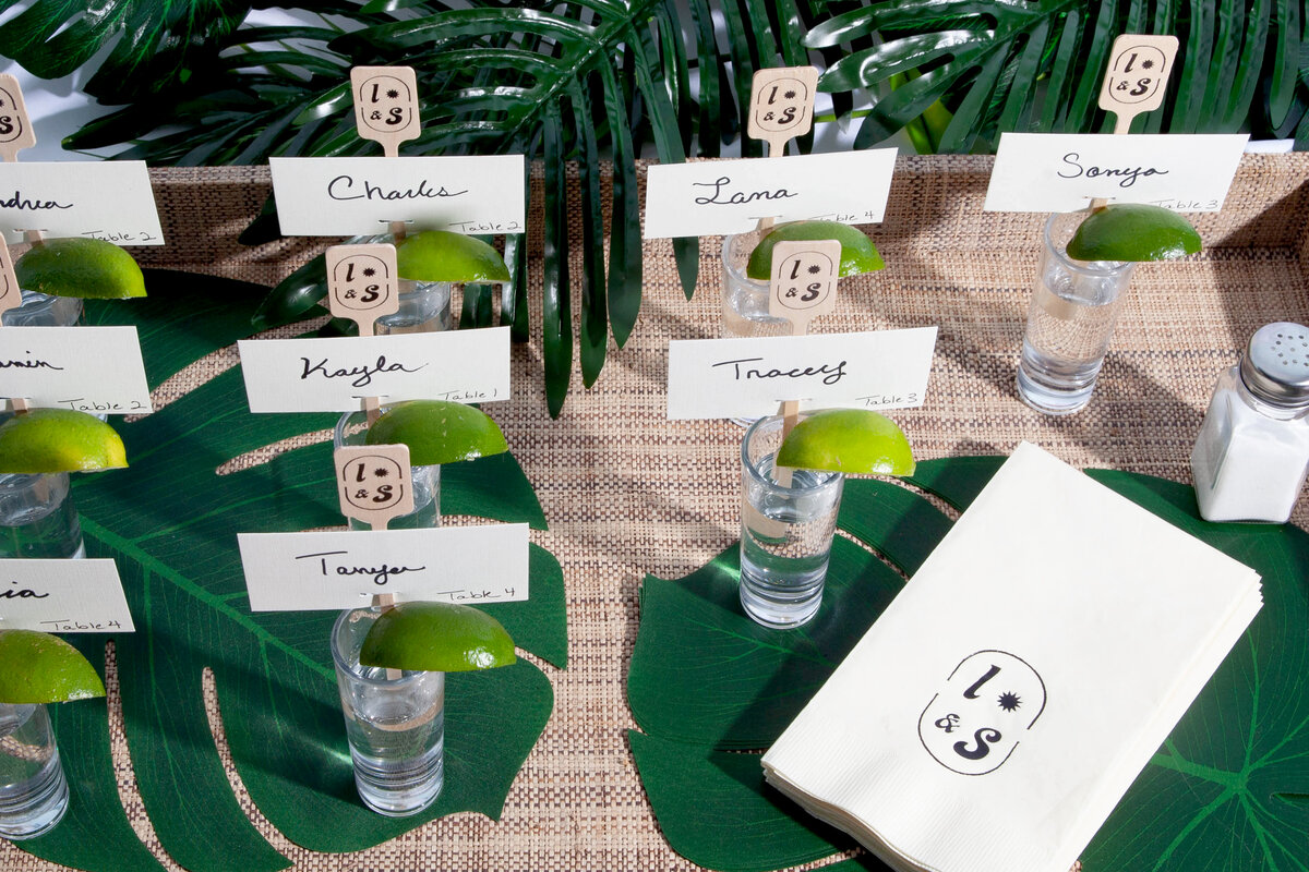 DIY Tequila Shot Escort Cards