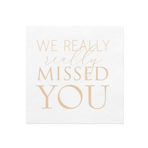 The ever-popular White Borderless Ink Printed Cocktail Napkin with Matte Latte Ink will add that special attention to detail that cannot be overlooked.