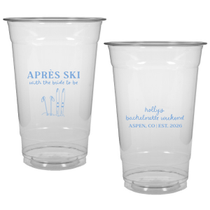 The Bride To Be Après Cup is perfect for destination bachelorette parties! Memorialize your special event with a high quality cup of your style choice printed in the color that best matches your taste. Personalize the text to convey all the important details and any well wishes for honored guests.