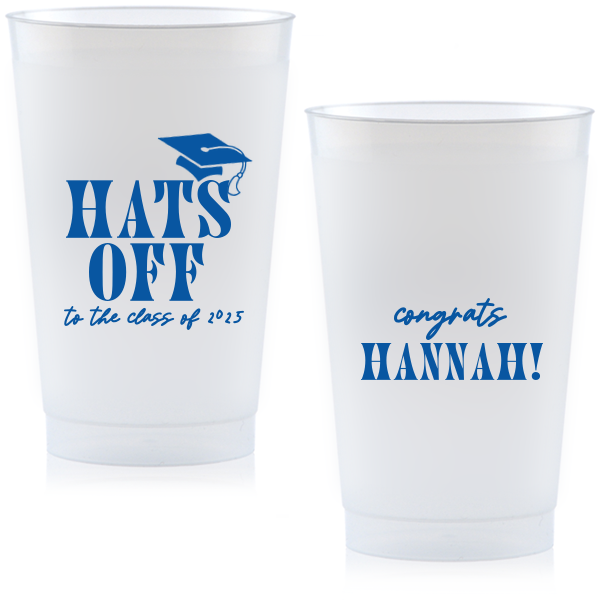 Meet this NEW NEW Hats Off To The Class Graduation Frost Cup! It will be the perfect fit on your graduation party and your guests will give you compliments like never before! Try it! 